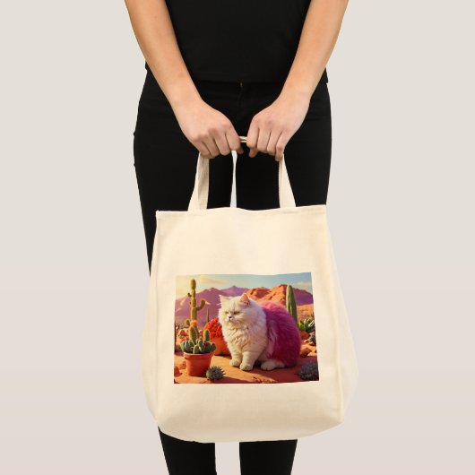 Einkaufstasche mit Katzenillustration (Vorderseite (Produkt))