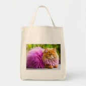 Einkaufstasche mit Katzenillustration (Vorne)