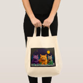 Einkaufstasche mit Katzenillustration (Vorderseite (Produkt))