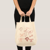 Einkaufstasche mit rosa Schleifen (Vorderseite (Produkt))