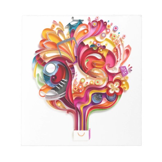 Einkaufstasche Notizblock (Vorderseite)