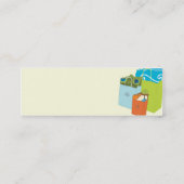 Einkaufstaschen - dünn mini visitenkarte (Rückseite)