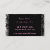 Einkaufstaschen Visitenkarte (Rückseite)