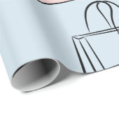 Einkaufstaschen Wrapping Paper Geschenkpapier (Rolleneckpunkt)