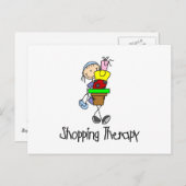 Einkaufstherapie Postkarte (Vorne/Hinten)