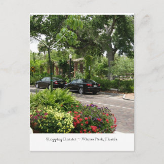 Einkaufsviertel ~ Winterpark, Florida Postkarte