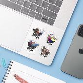 Einkaufswagen Aufkleber (Laptop mit iPhone)
