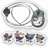 Einkaufswagen Aufkleber (Vorderseite)