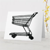 Einkaufswagen Karte (Gelbe Blume)