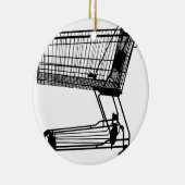 Einkaufswagen Keramik Ornament (Rechts)