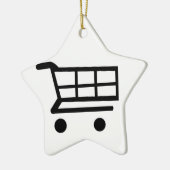 Einkaufswagen Keramikornament (Links)