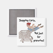 Einkaufswagen Magnet (Vorderseite/Rückseite)