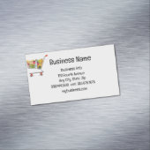 Einkaufswagen Personal Shopper Service Magnetische Visitenkarte (Beispiel)