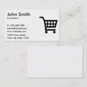 Einkaufswagen Visitenkarte (Vorne/Hinten)