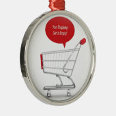 Einkaufswagenentwurf Ornament Aus Metall (Rechts)