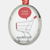 Einkaufswagenentwurf Ornament Aus Metall (Links)