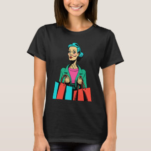 Einkaufswahnsinn Pop Shopping Mama 2 T-Shirt