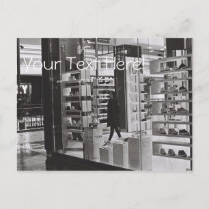 Einkaufszentrum Schuhe Shop Postkarte