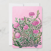 Einkaufszettel für den ersten Geburtstag mit einer Einladung (Rückseite)