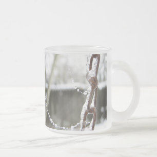 Einketten- und Perlen Mattglastasse