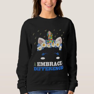 Einklang mit Unterschieden Einhorn Gesicht Puzzle  Sweatshirt
