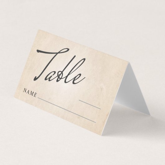 Einklappkarte für die Hochzeitstelle der Tischnumm (Vorderseite)