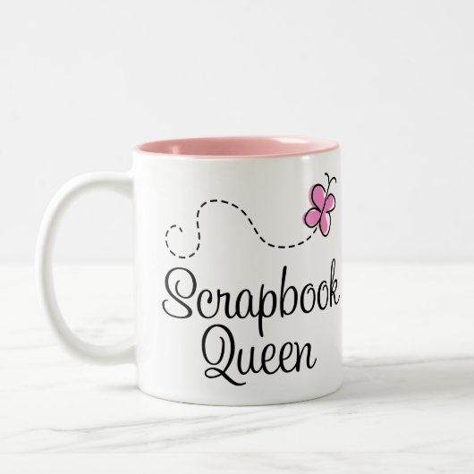 Einklebebuch-Königin-Geschenk Zweifarbige Tasse (Links)