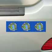 Einklebebuchaufkleber der Erde II dunkelblau Autoaufkleber (Auf Auto)