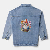 Einkommen und Blume 1 Jeansjacke (Rückseite)