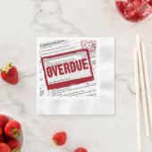 Einkommensteuer ÜBERRAGENE rote Briefmarke Serviette (Beispiel)