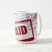 Einkommensteuerformulare Kaffeezubereitung Tasse (VorderseiteRechts)