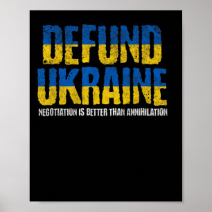 Einkünfte der Ukraine stoppen Anti-Krieg Pro Fried Poster