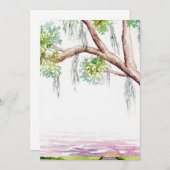 Einladen oder Save the Date Niedrigland Einladung (Vorne/Hinten)