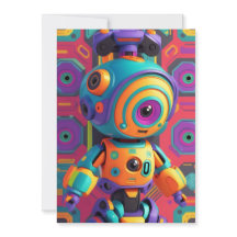Einladen Party Card Kids Dinosaur Robot Unicorn