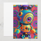 Einladen Party Card Kids Dinosaur Robot Unicorn Einladung (Vorne/Hinten)