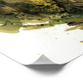 Einladend zu sonnenverwinkeltem Wald Poster (Ecke)