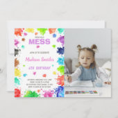 Einladende, anpassbare Maleinladung Einladung (Vorderseite)