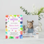 Einladende, anpassbare Maleinladung Einladung (Stehend Vorderseite)