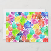 Einladende, anpassbare Maleinladung Einladung (Rückseite)