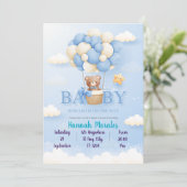 Einladende Babydusche Einladung (Stehend Vorderseite)