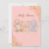 Einladende Babydusche Einladung (Rückseite)