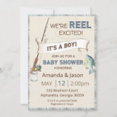 Einladende Boy Baby Dusche Einladung (Vorderseite)