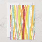 Einladende Einladung für einfache Linien Bat Bar M (Rückseite)