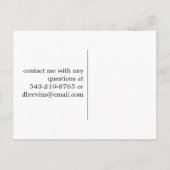 Einladende Einladung zum Geburtstagskarte-Foto (Rückseite)