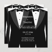 Einladende Einladungen zu einer Custom Square Blac (Vorne/Hinten)