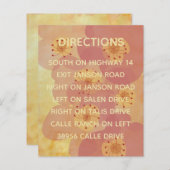 Einladende Eintrittskarte für Hochzeiten Asiatisch (Vorne/Hinten)