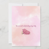 Einladende Farm Mädchen ONE Einladung (Rückseite)