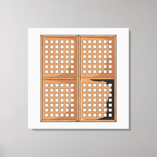 Einladende Fenster für die antike Capiz-Muschel Leinwanddruck (Vorderseite)