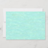 Einladende Hochzeit in Urlaubsort mit Liegestühlen Einladung (Rückseite)