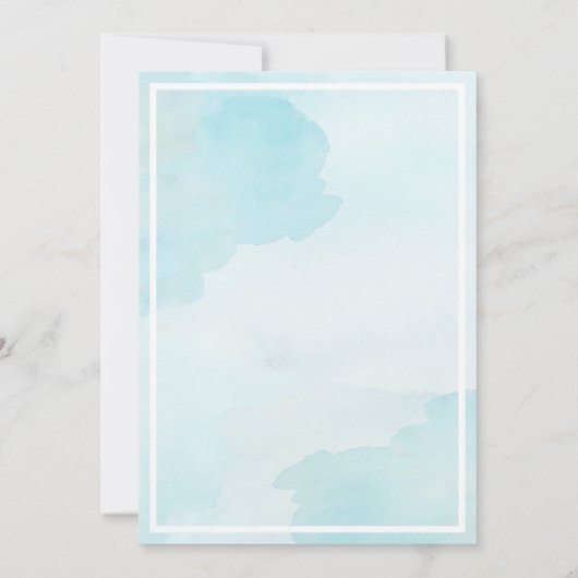 Einladende Hochzeitsfeier mit einfachem Sand Dolla Einladung (Rückseite)